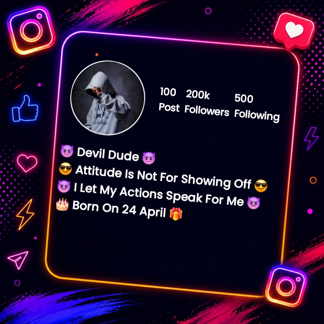 Devil Bio For Instagram With Emoji