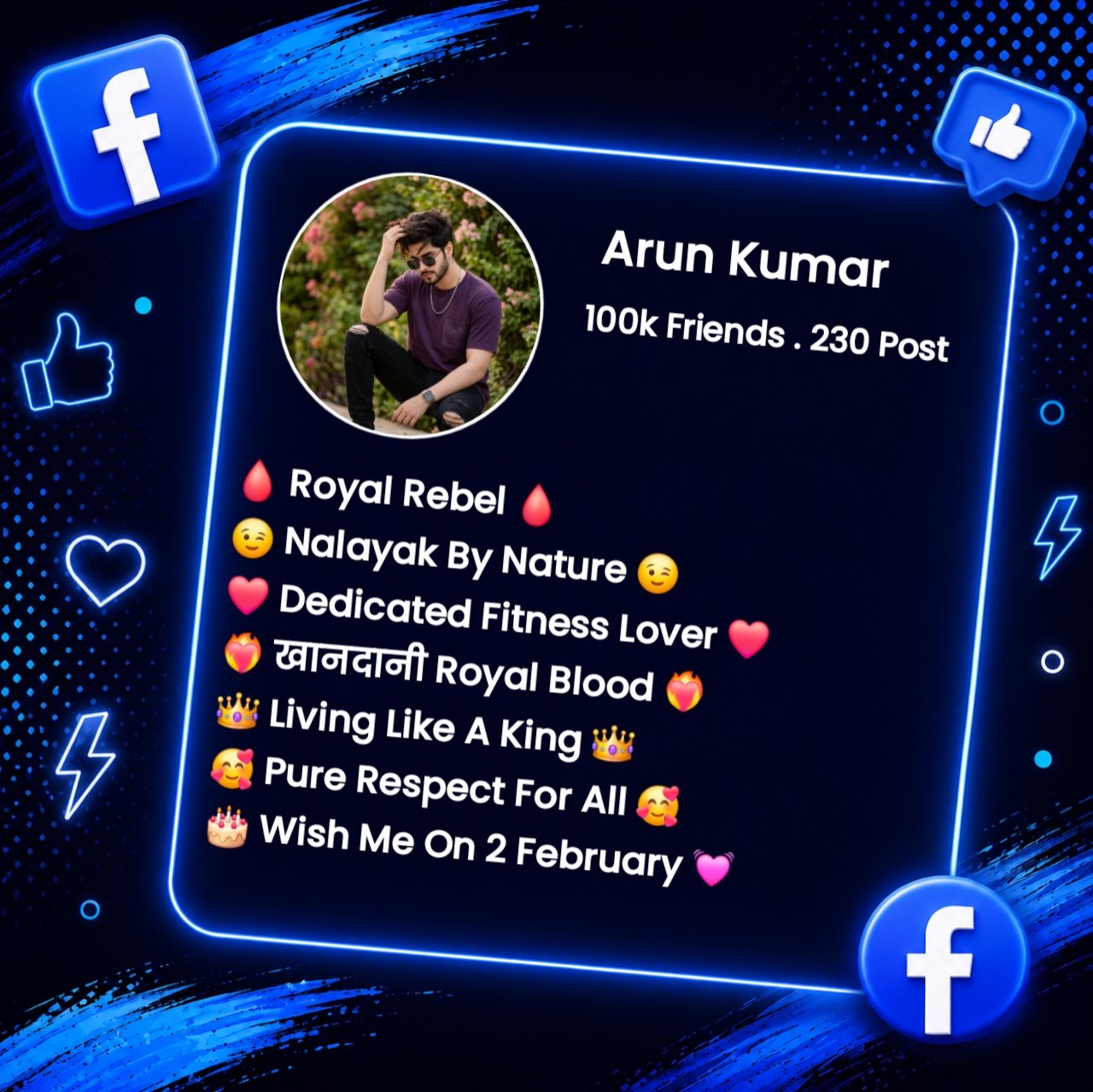 Stylish Facebook Bio For Boys