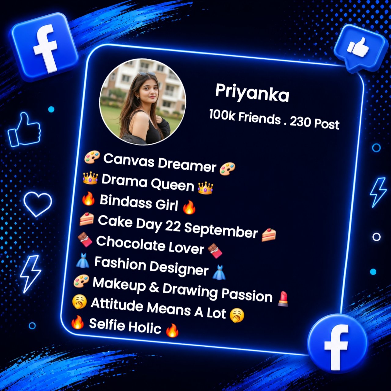 Attitude Facebook Bio For Girls