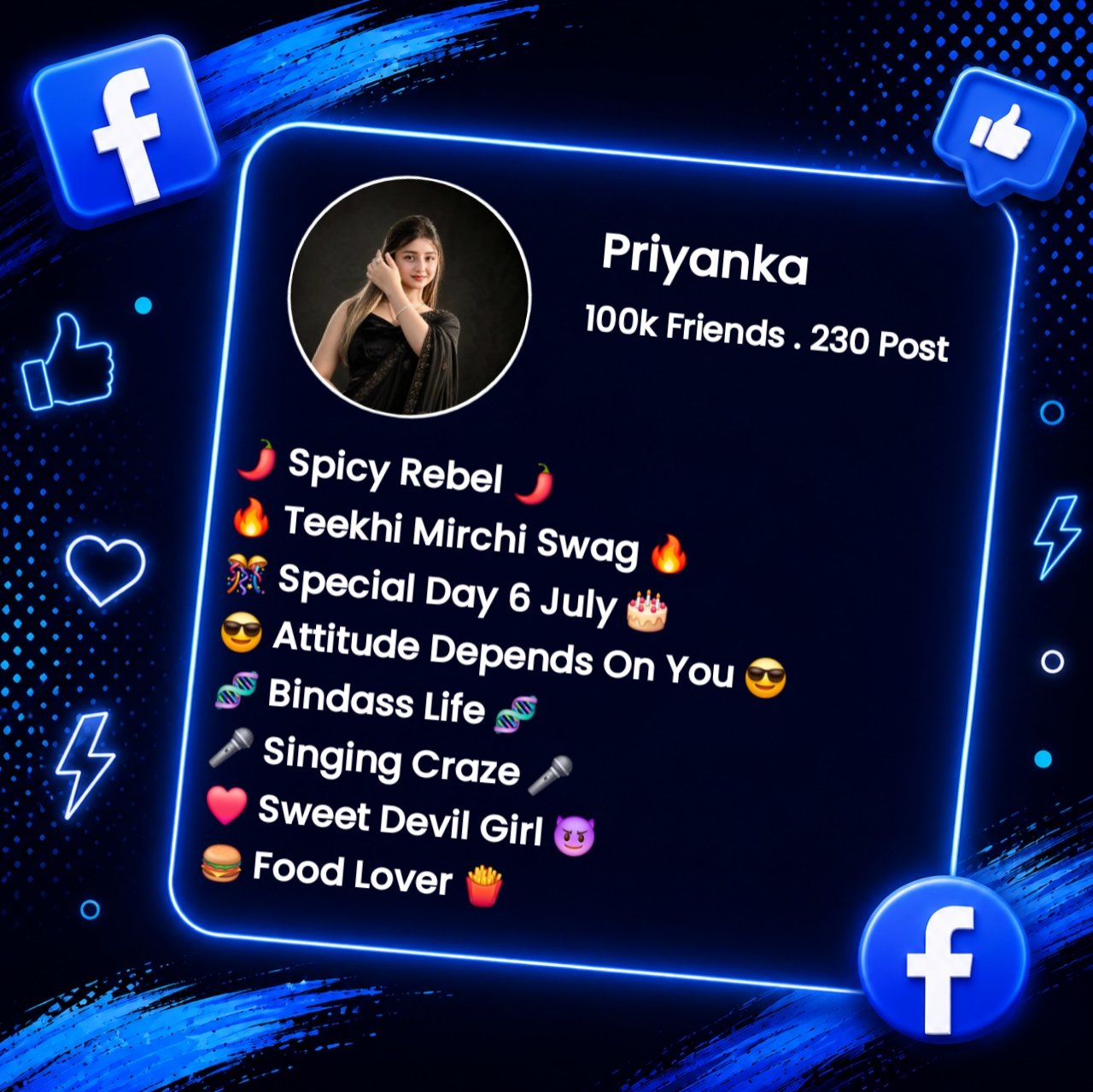 Best Bio For Facebook For Girl