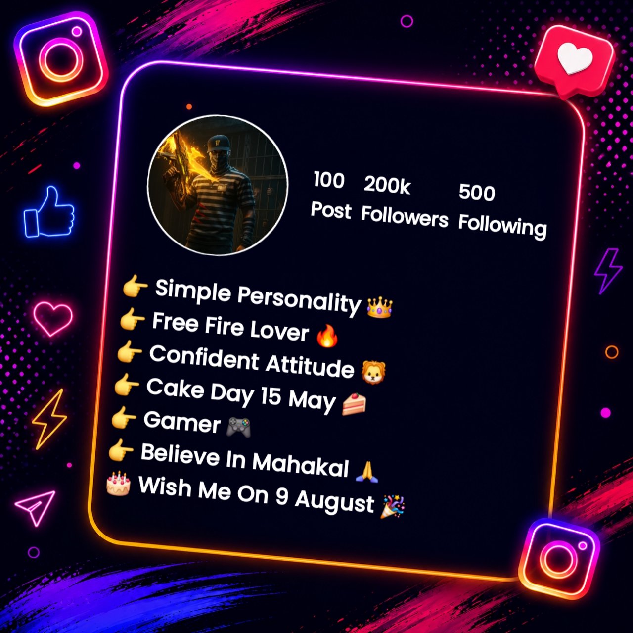 Instagram Bio For Free Fire Forย Boys