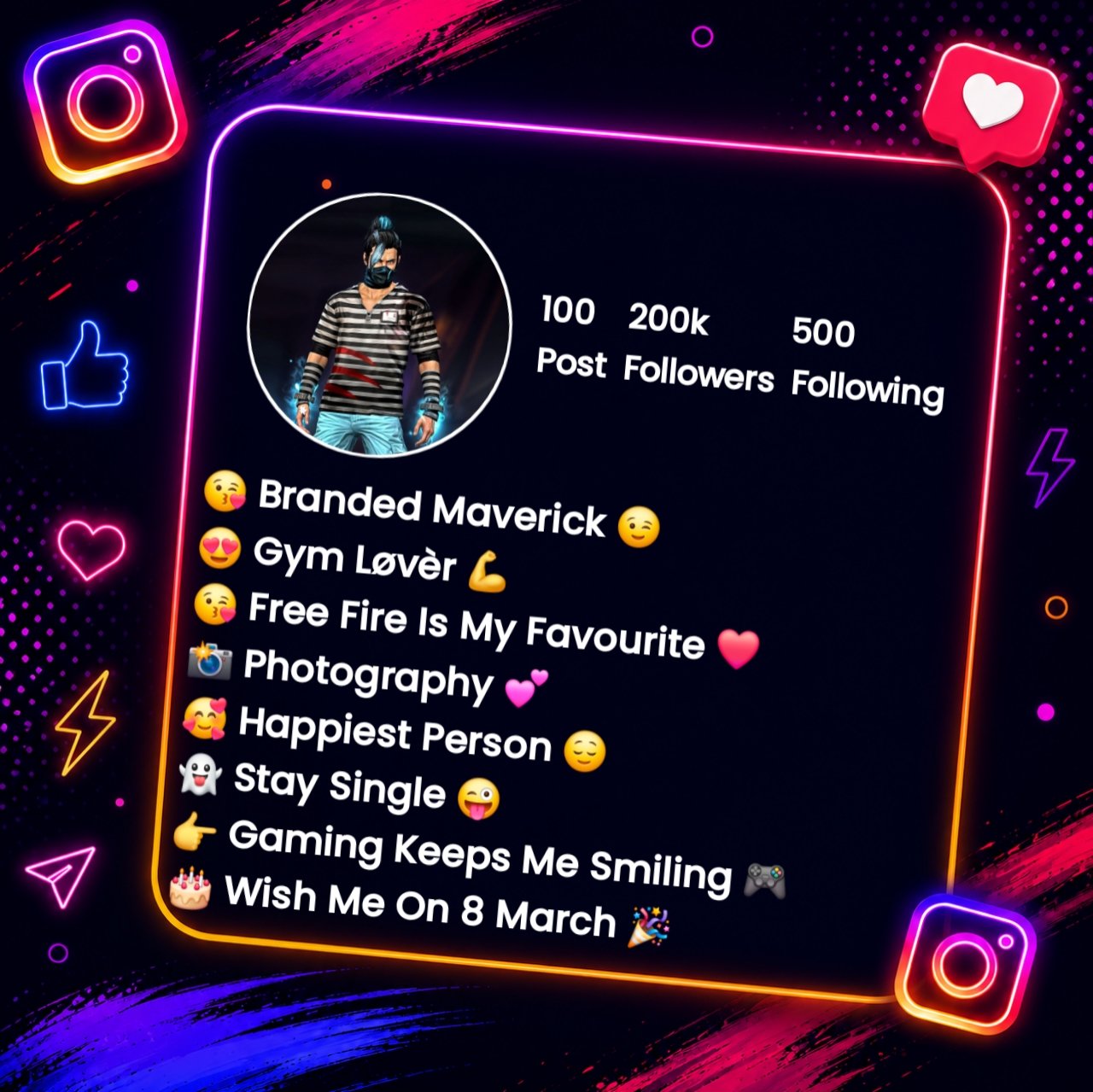 Instagram Bio For Free Fire Players