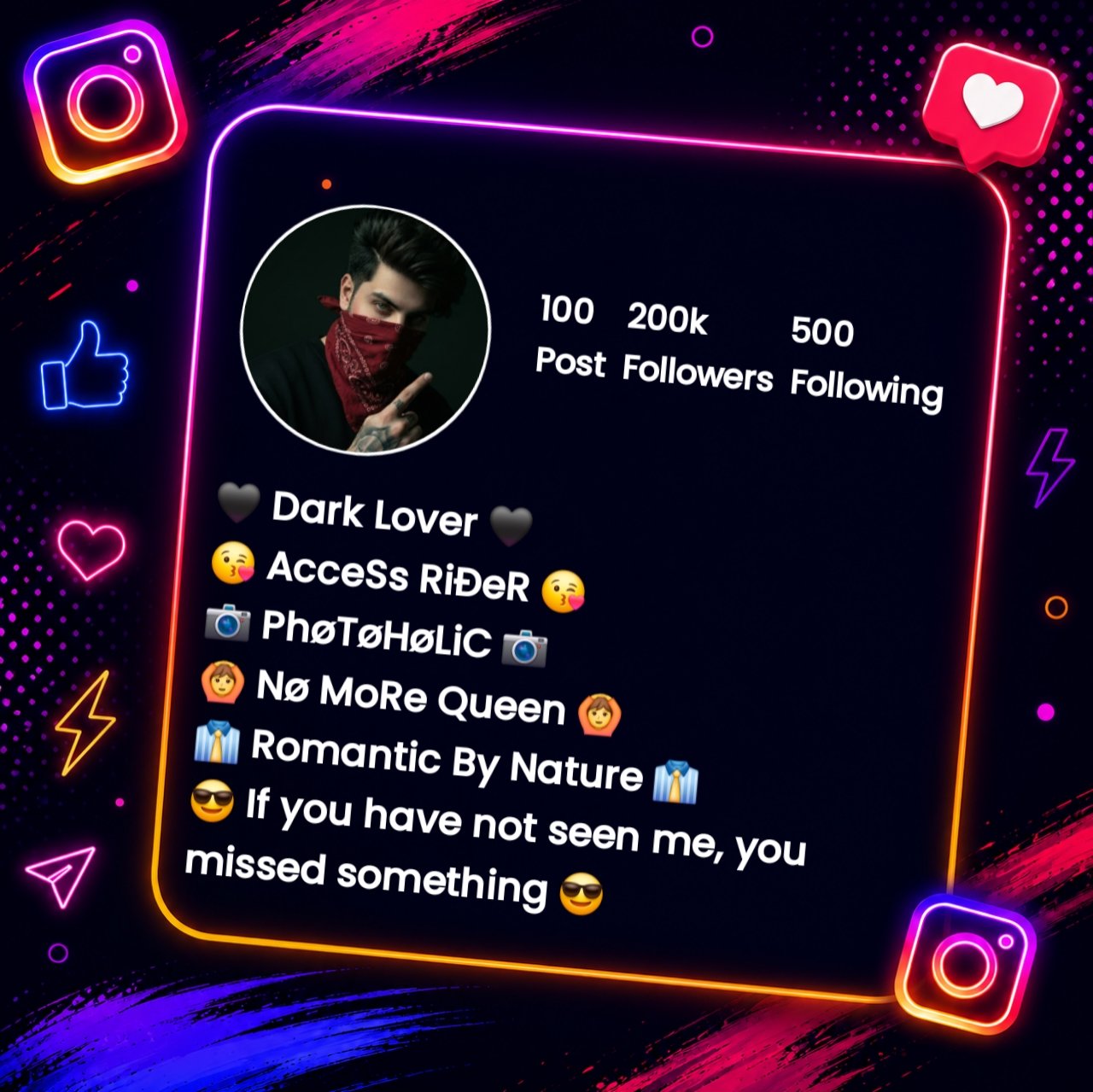 Unique & Cool Instagram Bio For Boys