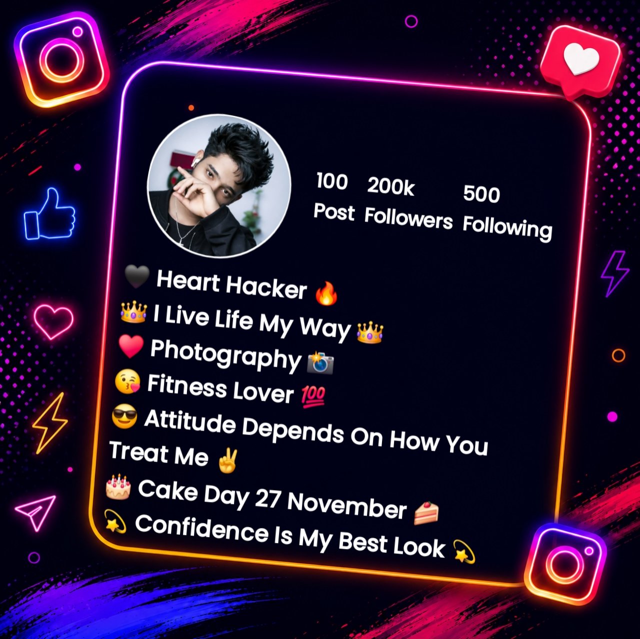 Instagram Bio For Boys Attitude
