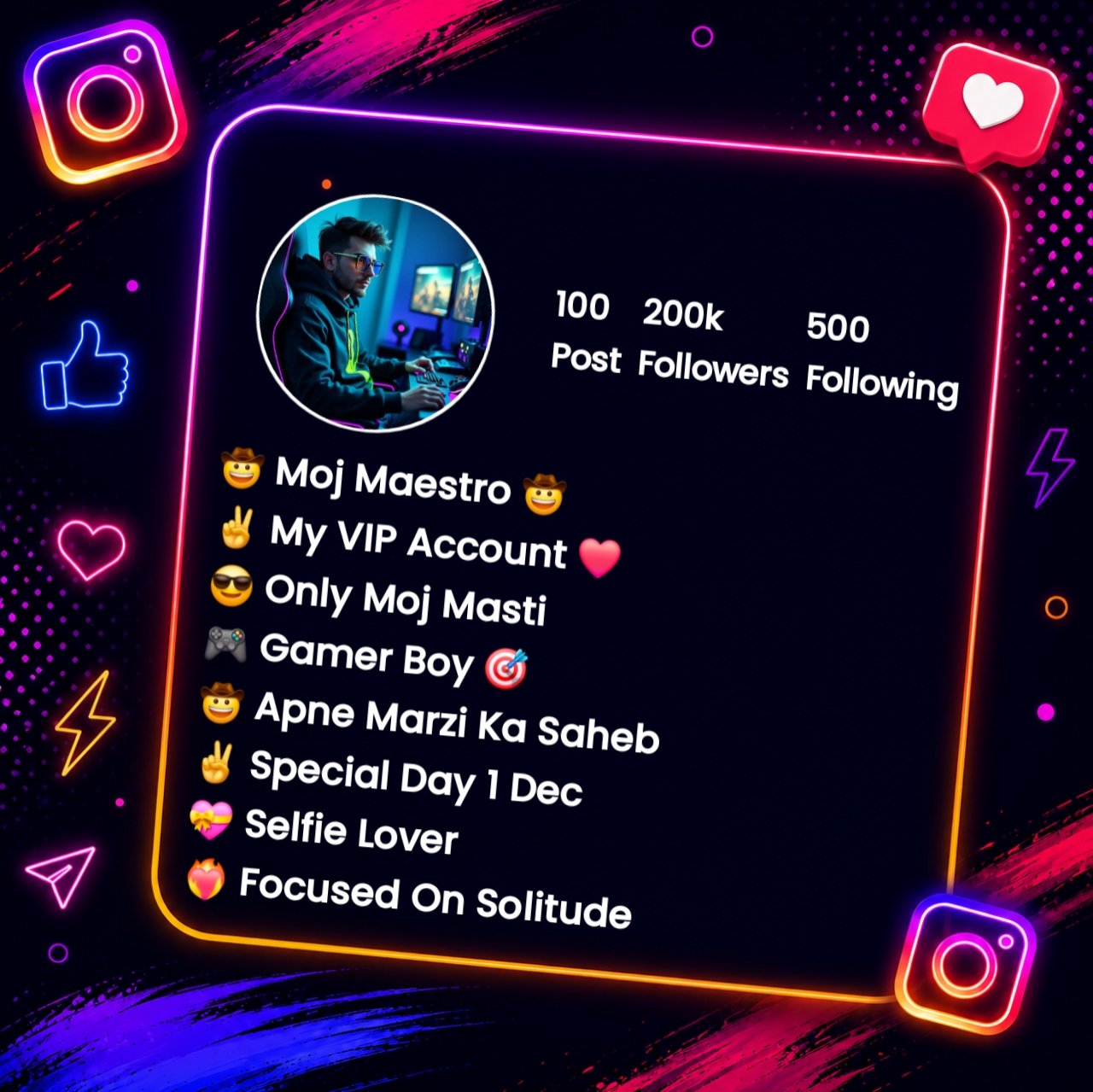 Short Instagram Bio For Gamers