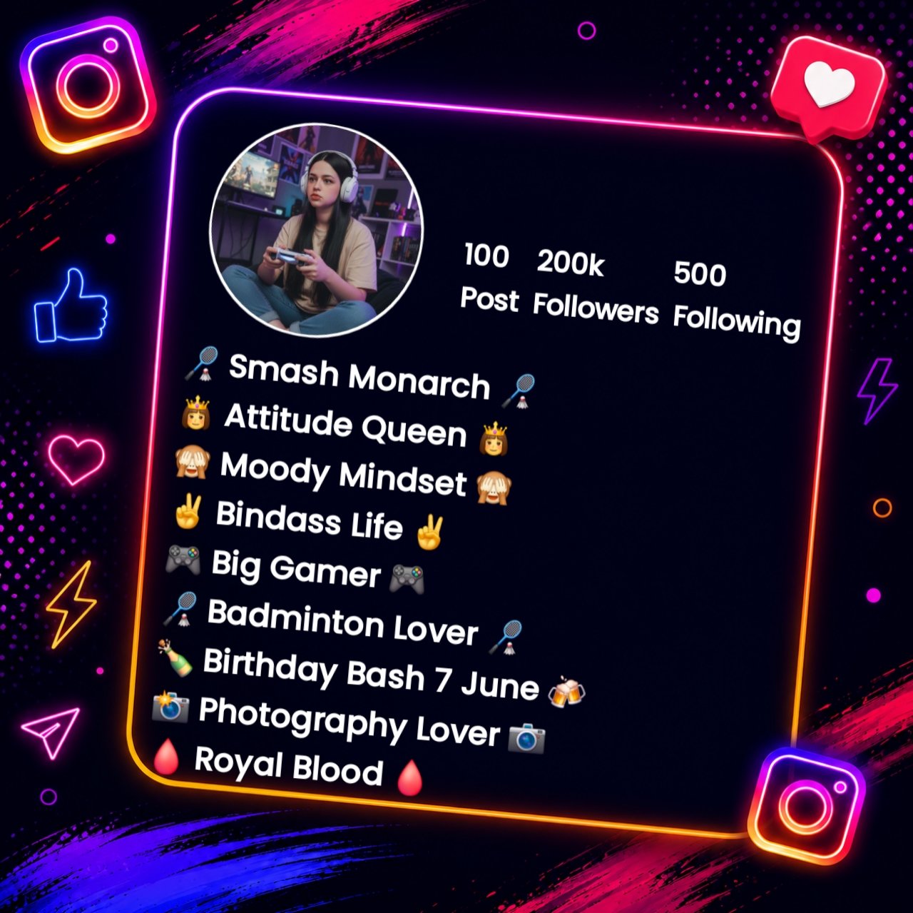 Cool & Unique Instagram Bio For Gamers