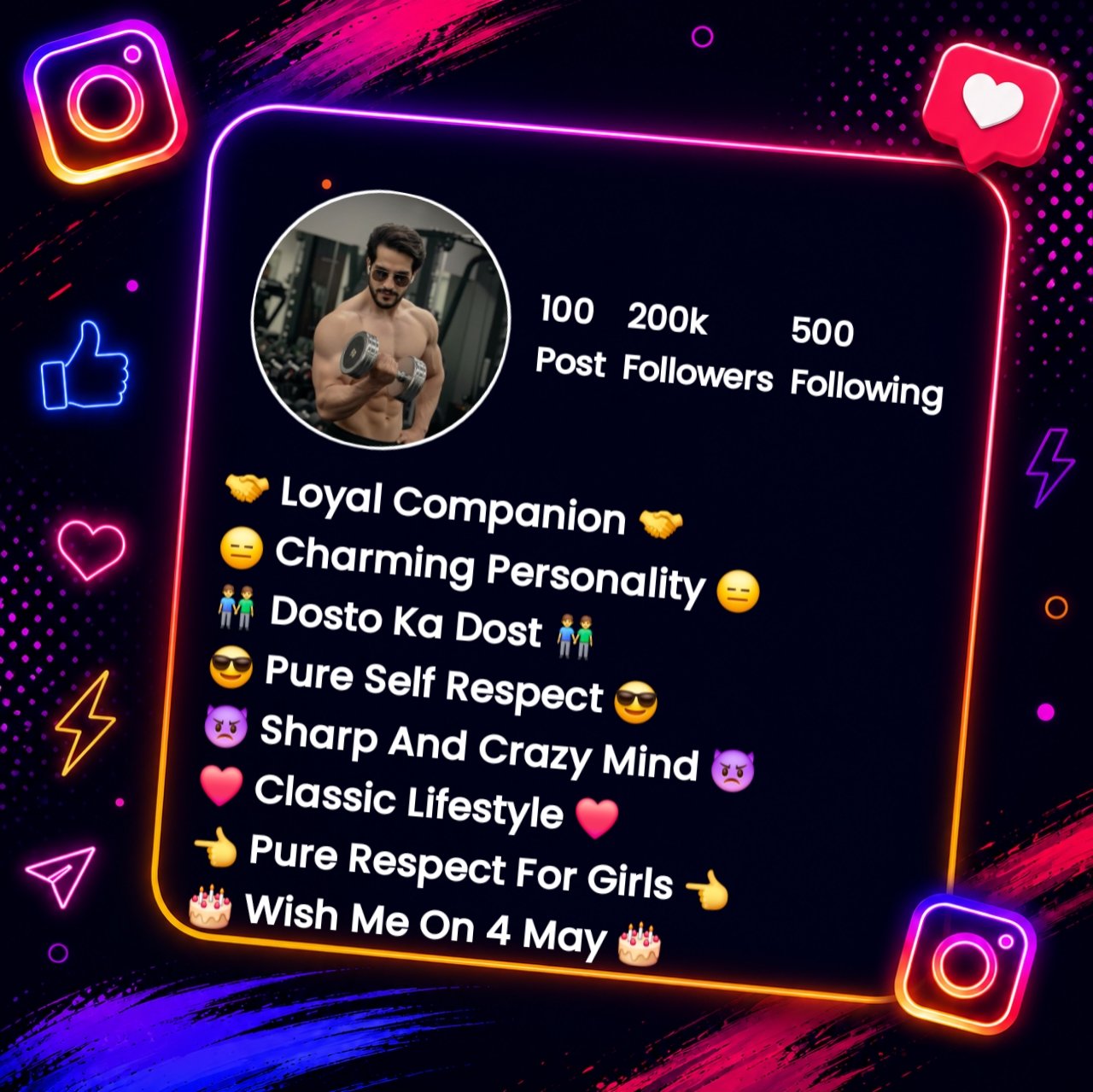 Gym Instagram Bio With Emoji