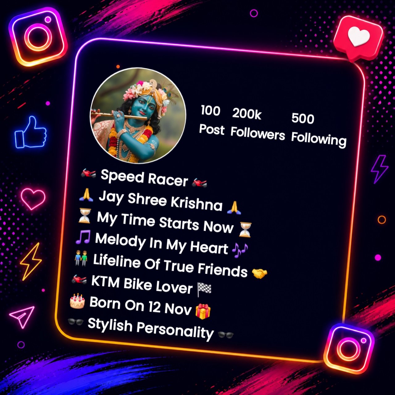 Instagram Bio For Krishna Bhak