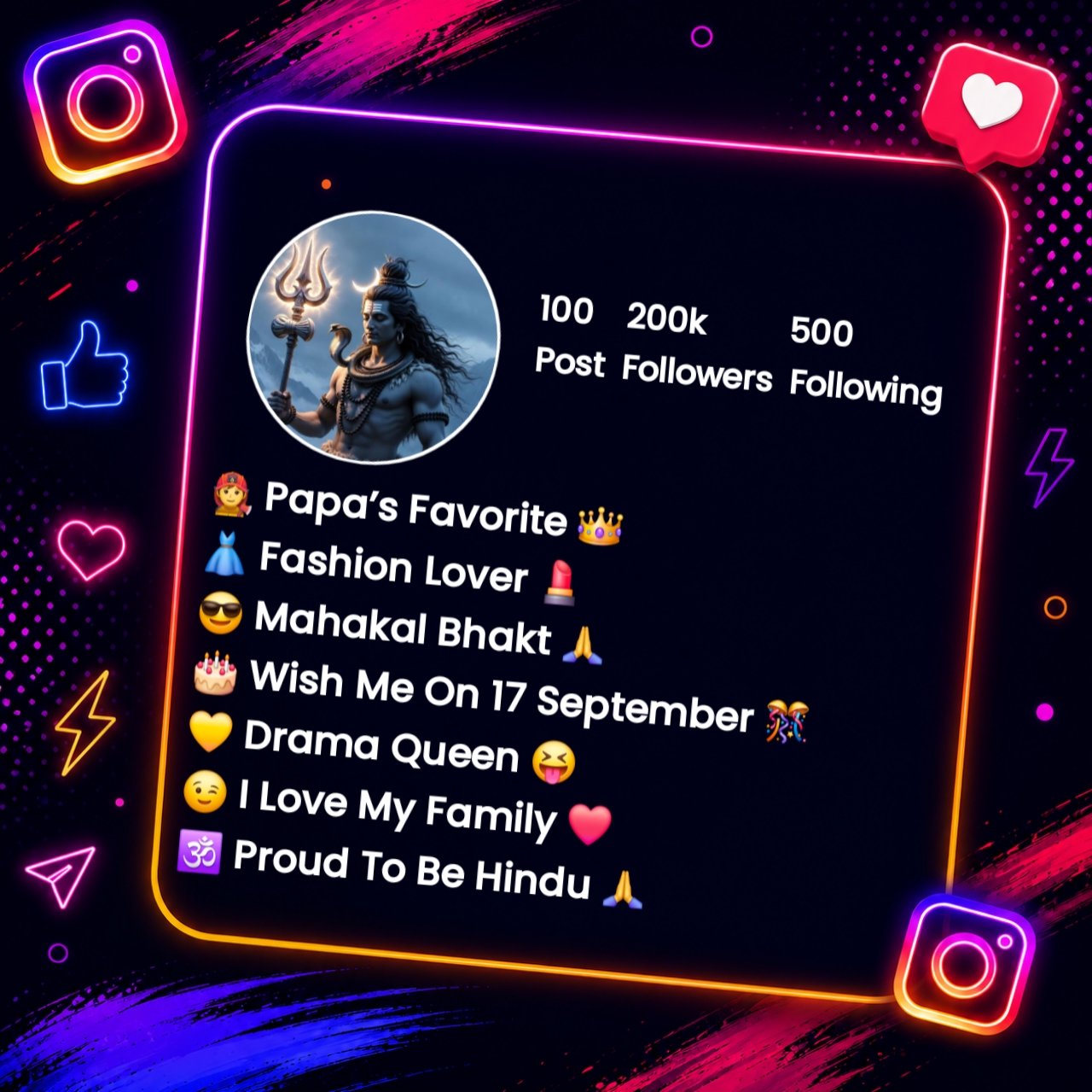 Mahakal Bio For Instagram For Girls