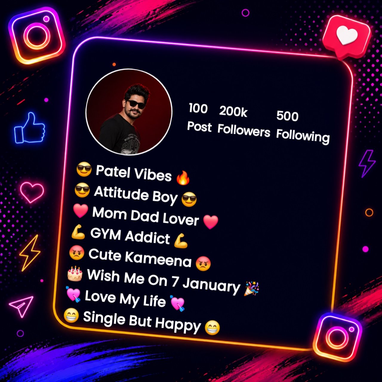 Patel Bio For Instagram
