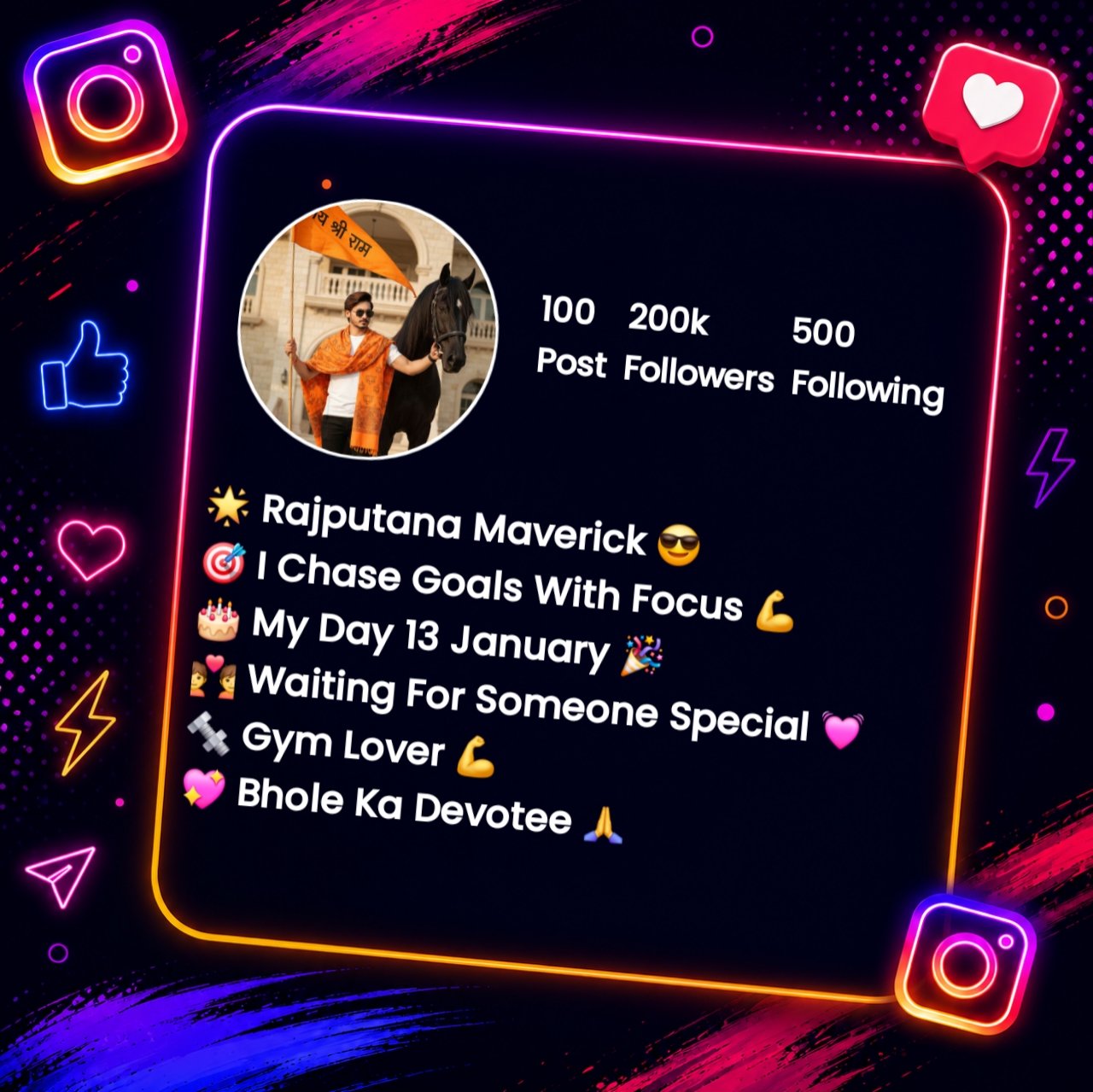 Cool & Unique Rajput Instagram Bio