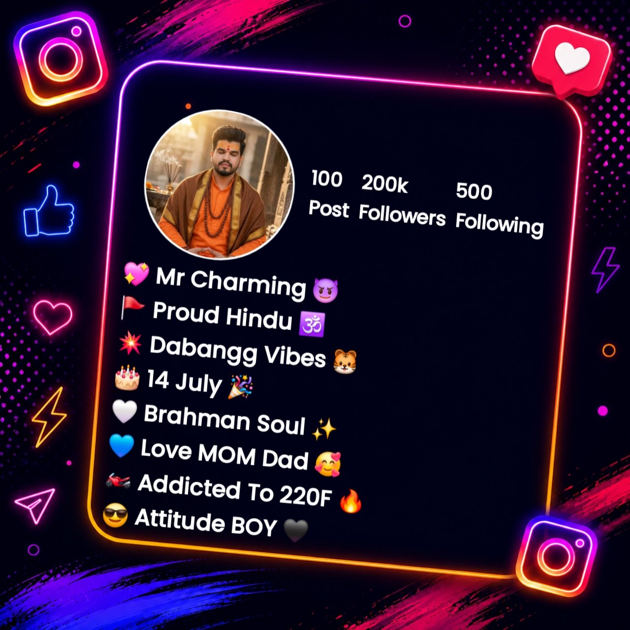 Brahman Bio For Instagram