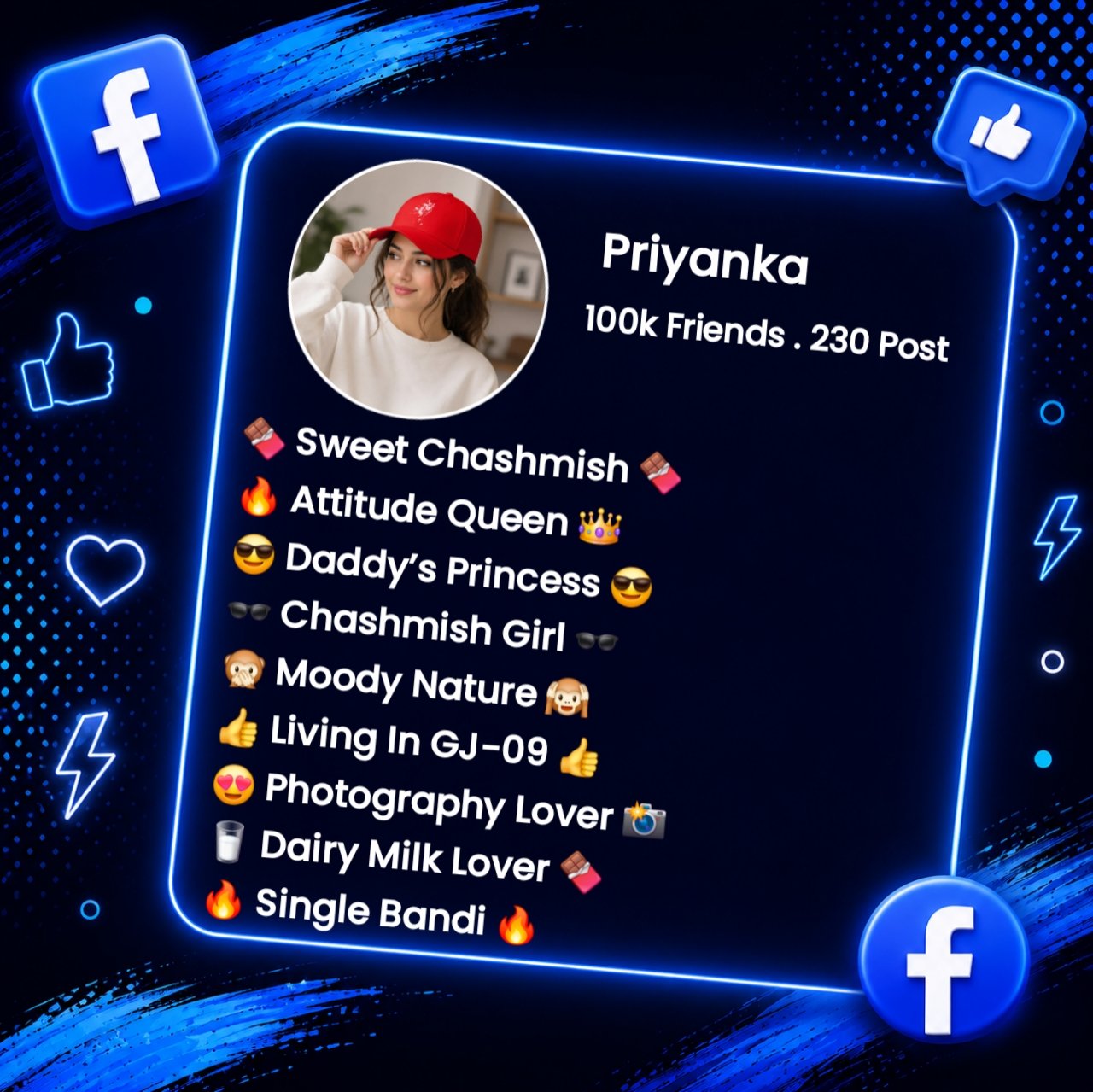 Facebook Bio For Girls