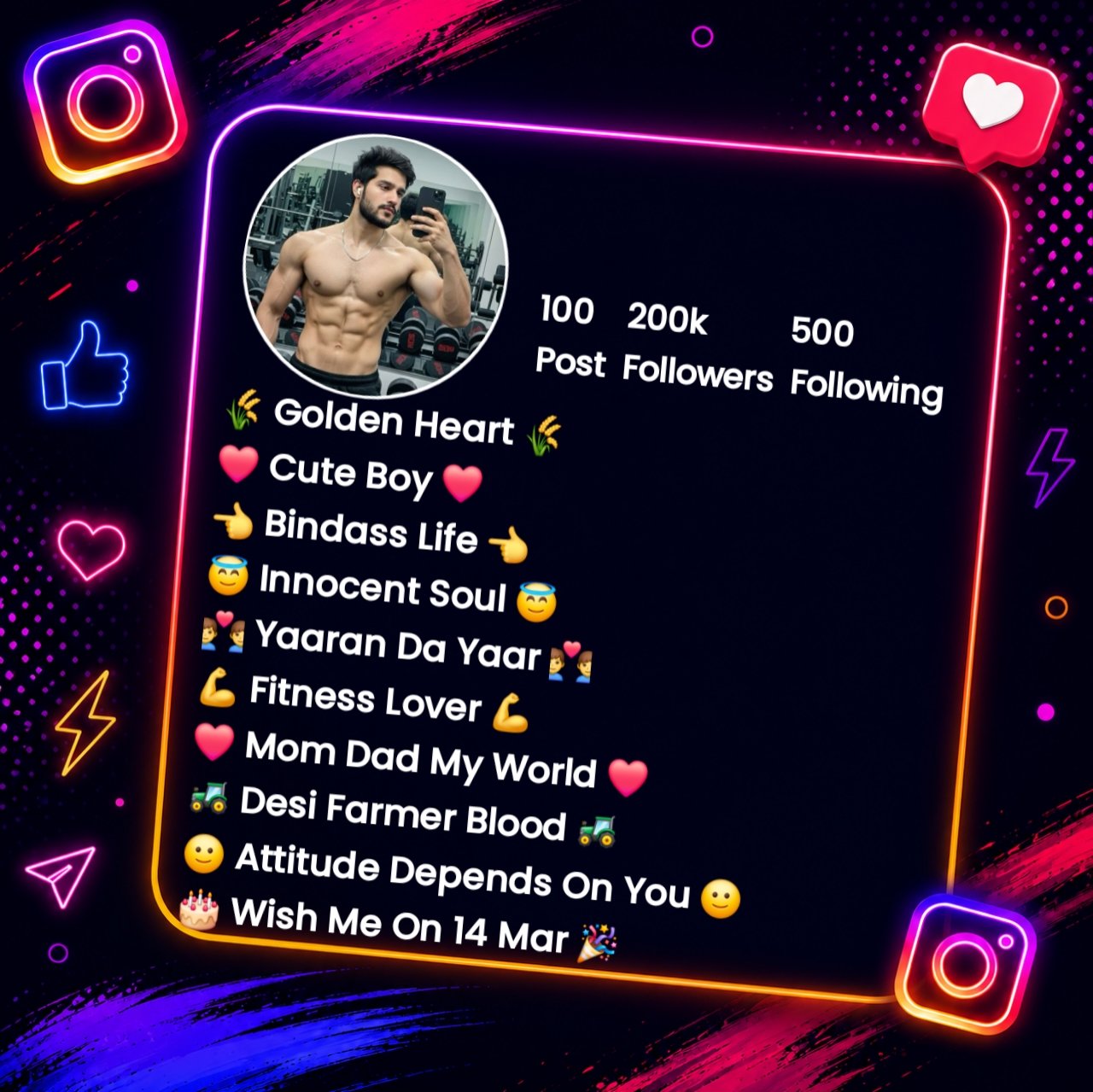 Gym Bio For Instagram