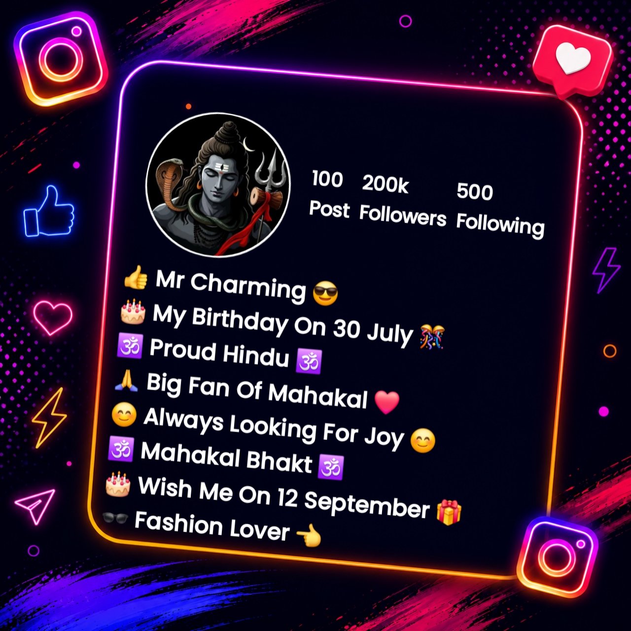 Mahakal Bio For Instagram